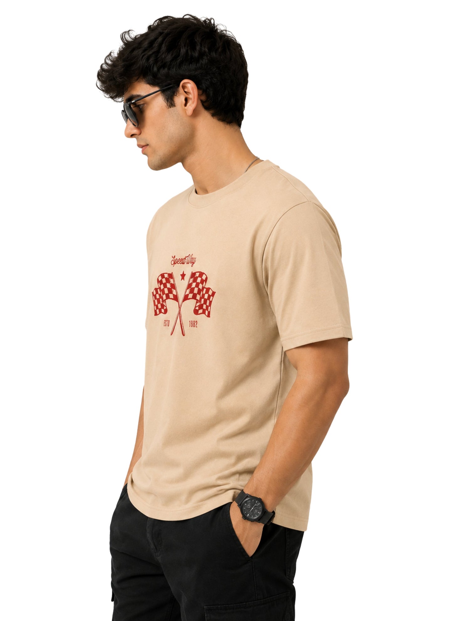 Cliffix Mens Round Neck Printed T-shirts