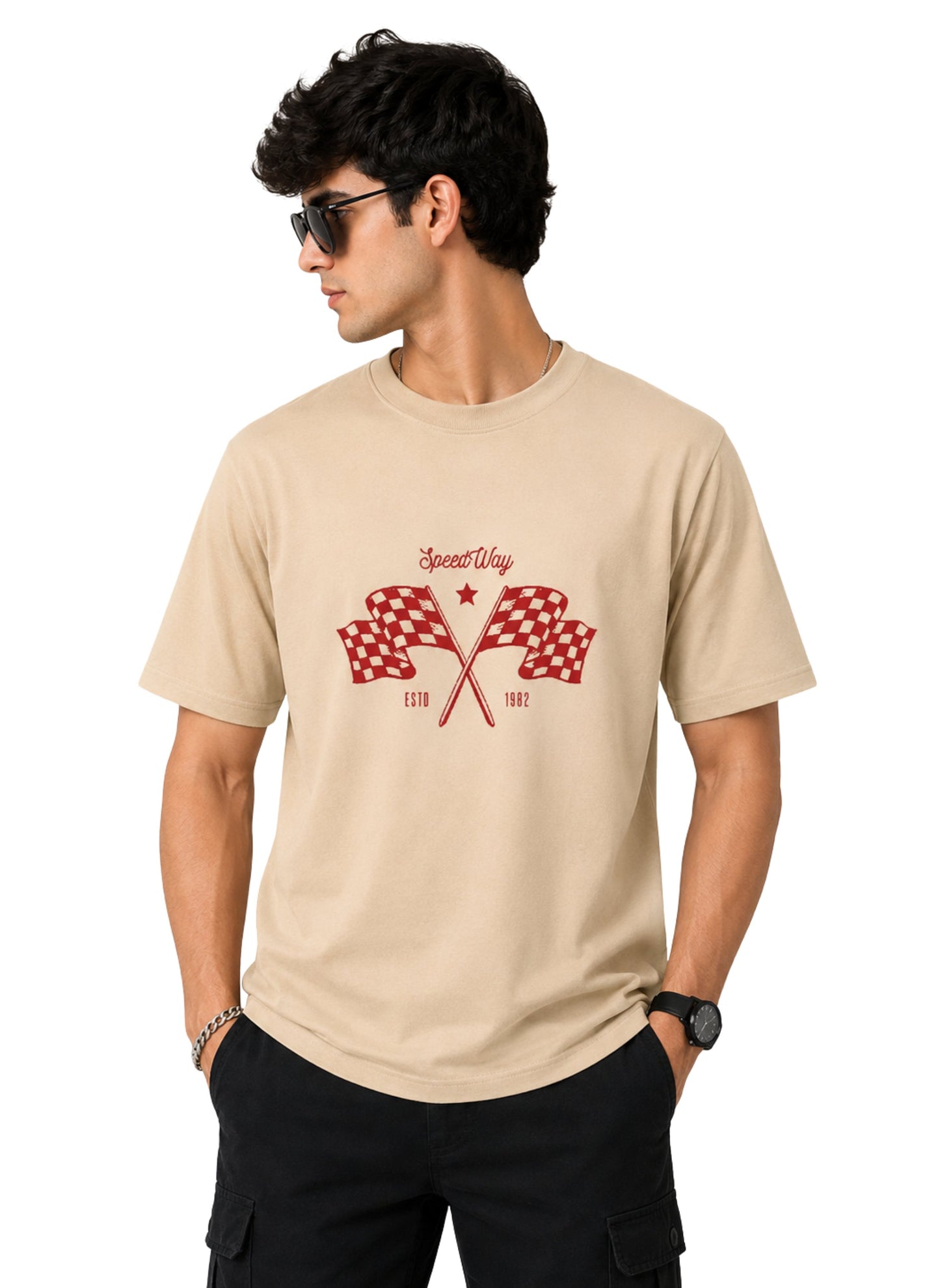 Cliffix Mens Round Neck Printed T-shirts