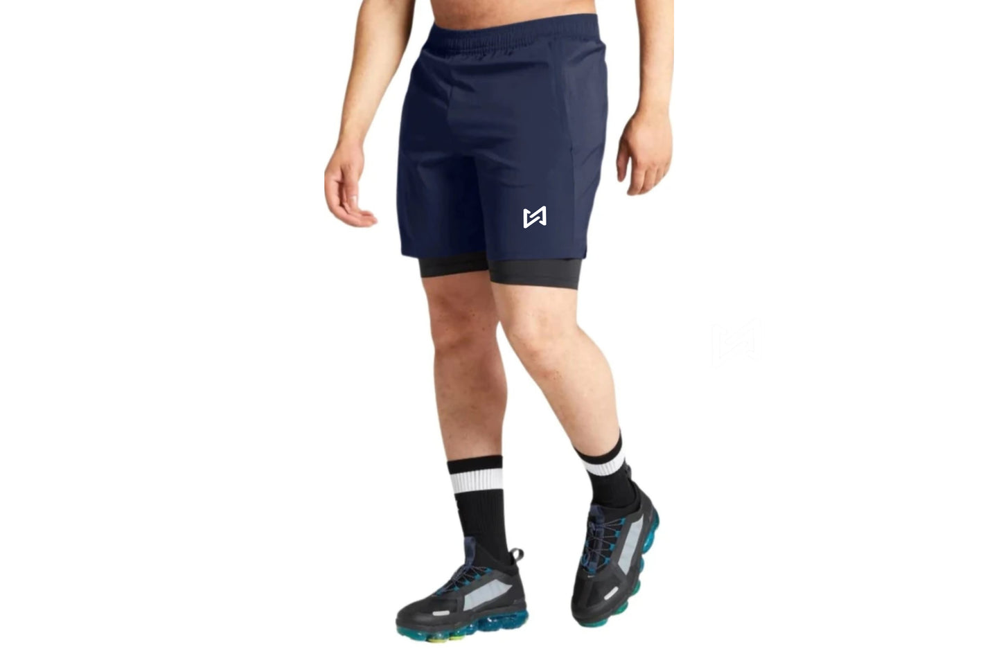 Cliffix Men's 2-in-1 Performance Athletic Shorts with Built-In Compression Liner