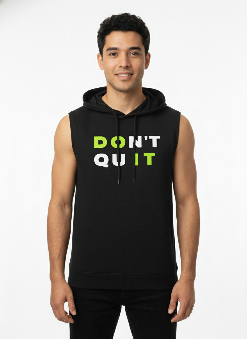 Men's Sleeveless Hooded Gym T-Shirt | Athletic Workout Hoodie